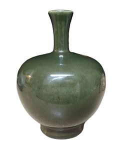 Royal Haeger Green Vase Original Foil Tag Modern Decor Minimalist